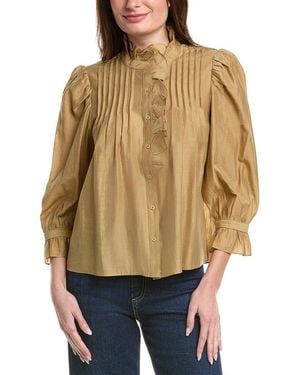 English Factory Ruffle Detailed Blouse - Green