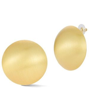 Glaze Jewelry Plated Chunky Round Dome Button Statement Stud Earrings - Multicolour