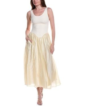 Bardot Lorie Scoop Neck Midi Dress - Natural