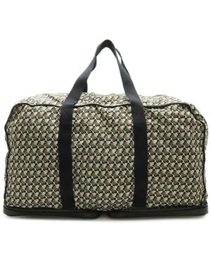 Bottega Veneta Intrecciato Leather Veneta Intrecciato Tote (Authentic Pre-Loved) - Black