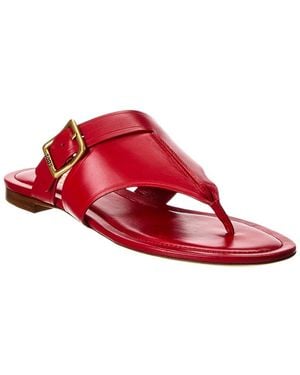 Tod's Leather Sandal - Red