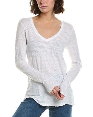 ATM V-Neck Slub T-Shirt - White