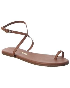 TKEES Phoebe Leather Sandal - Pink