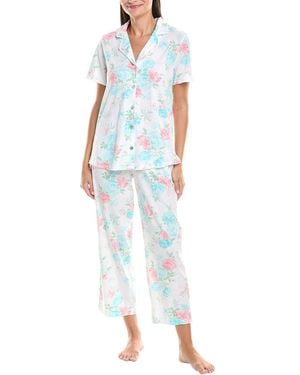 Carole Hochman 2Pc Top & Pant Pajama Set - Blue
