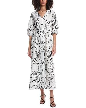 Marimekko Kimppu Baluns Belted Maxi Dress - White