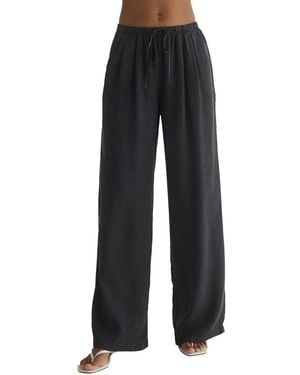 Bella Dahl Wide Leg Pleated Pant - Black