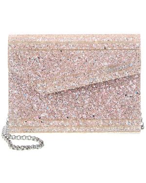 Jimmy Choo Candy Acrylic & Leather Clutch - Pink