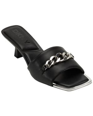 DKNY Jileen Chain Sandals - Black