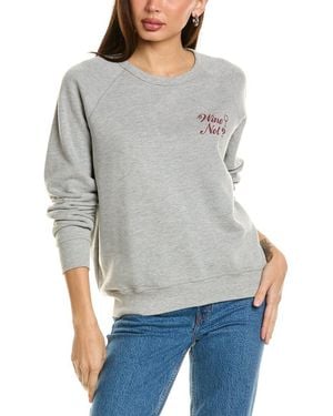 Project Social T Another/Wine Not Reversible Sweatshirt - Grey