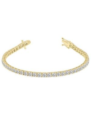 Lab Grown Diamonds 14K 8.00 Ct. Tw. Lab Grown Diamond Tennis Bracelet - Metallic