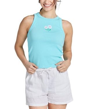 Life Is Good. Fitted Tank - Blue