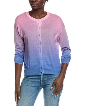 Autumn Cashmere Ombre Cardigan - Purple