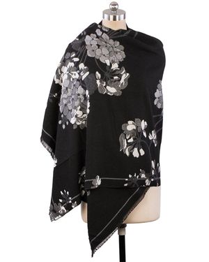 Saachi Reverse Garden Scarf - Black