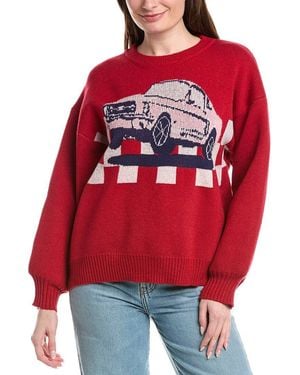 Girl Dangerous Muscle Car Jumper - Red