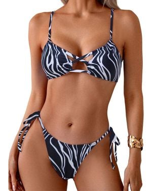 Amanda Royal 2Pc Bikini Set - Blue