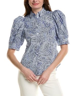 tyler boe Dana Paisley Blouse - Blue