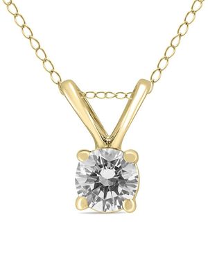 True Diamond 14k 0.30 Ct. Tw. Diamond Necklace - Metallic