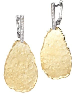 Reiss 14K 0.15 Ct. Tw. Diamond Earrings - Metallic