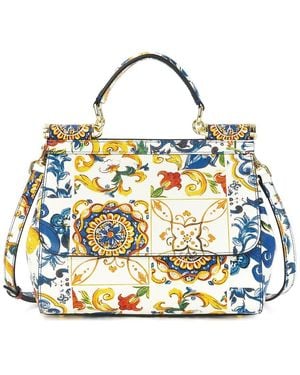Tiffany & Fred Paris Inactive/dnu Saffiano Painted Leather Top-handle Satchel - Metallic