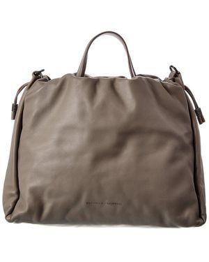 Brunello Cucinelli Leather Tote - Brown