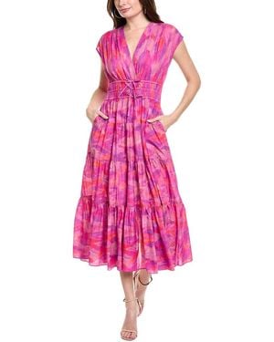 10 Crosby Derek Lam Fatima Midi Dress - Pink