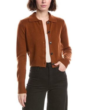 FRAME Shrunken Cashmere Cardigan - Brown