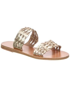 Ancient Greek Sandals Melia Woven Leather Sandal - Pink