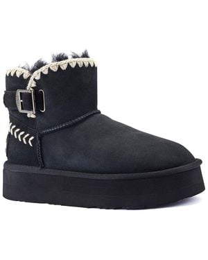 Australia Luxe Eva Platfoam Suede Boot - Black