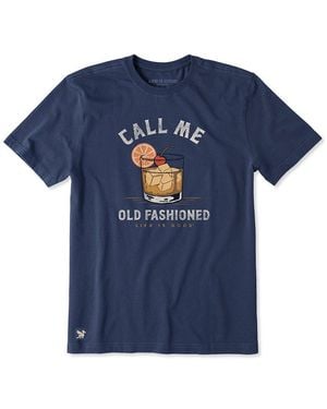Life Is Good. Crusher T-Shirt - Blue