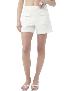 Trina Turk Barbonici 2 Linen-Blend Short - White