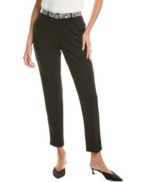 Tahari Slim Leg Ankle Pant - Black