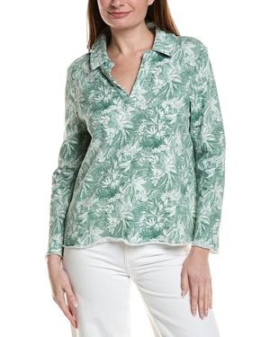 Tommy Bahama Marina Del Mar Forte Fronds Popover Top - Green