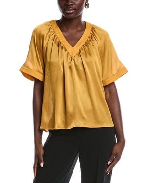 Vince Camuto Flowy Blouse - Yellow