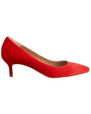 LK Bennett Audrey Suede Closed Court - Red