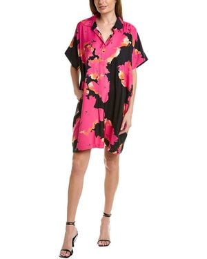 Natori Taichou Caftan Dress - Red