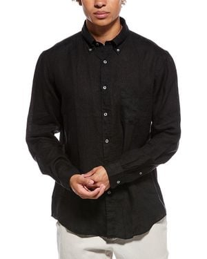 Brooks Brothers Sport Fit Linen Shirt - Black
