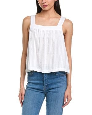 Splendid Woven Jacquard Tank - White