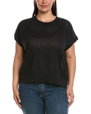 Eileen Fisher Linen-Blend Top - Black