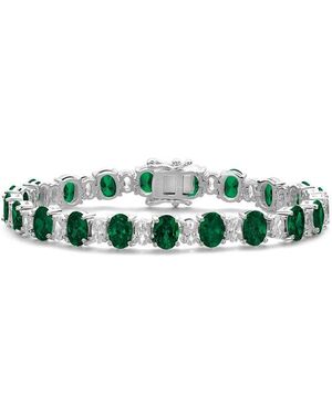 Genevive Jewelry Silver Bracelet - Green