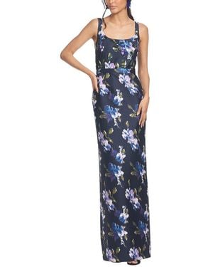 Sachin & Babi Lana Gown - Blue