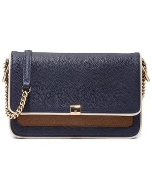 Cole Haan Daniella Chain Leather Shoulder Bag - Blue