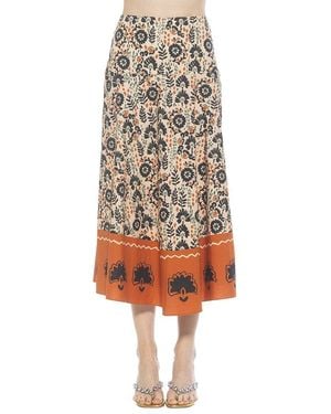 Alexia Admor Hadley Midi Skirt - White