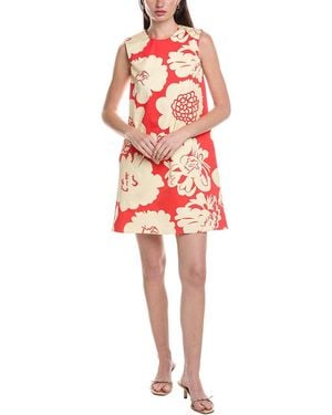 Marimekko Siluetti Pioni Mini Dress - Red