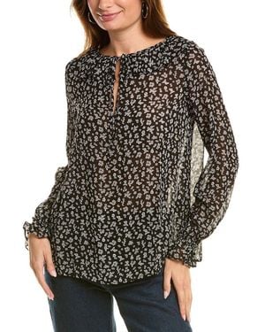 The Kooples Tie Neck Blouse - Black