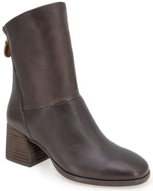 Gentle Souls Saranac Leather Bootie - Brown