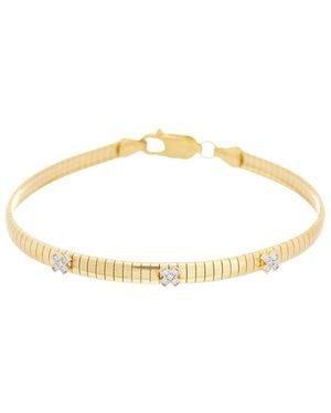 Meshmerise 18K Over 0.08 Ct. Tw. Lab-Grown Diamond Bracelet - Metallic