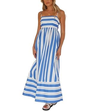 CAMILA BLANCO Maxi Dress - Blue