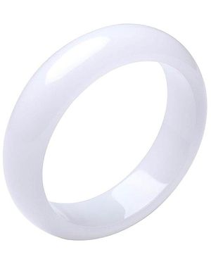 Liv Oliver Jade Bangle Bracelet - White