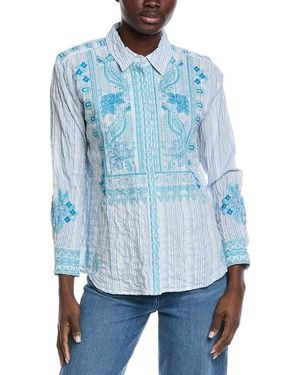 Johnny Was Soraya Shirt - Blue