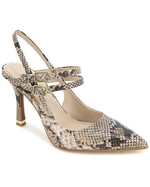 Kenneth Cole Raquel Snakeskin Pump - Metallic